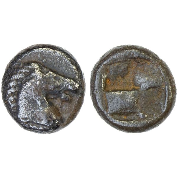 ASIA MINOR: Uncertain Mint, AR obol (0.79g), 5th century BC, VF