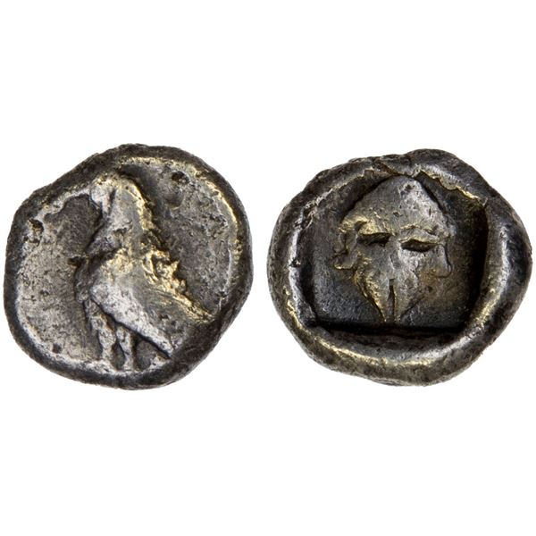 ASIA MINOR: Uncertain Mint, AR hemiobol (0.27g), ca. 5th century BC, VF