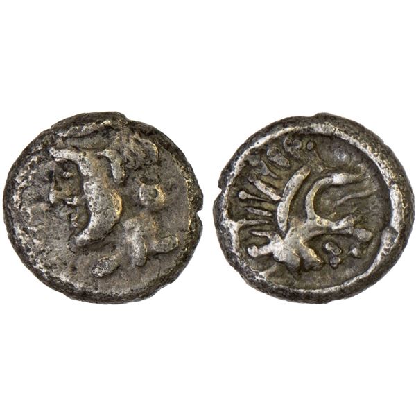 ASIA MINOR: Uncertain Mint, AR tetartemorion (0.18g), ca. 5th century BC, VF