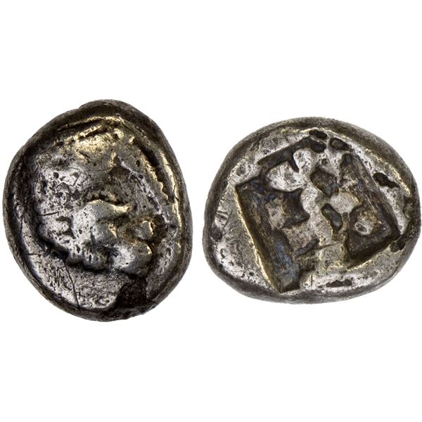 CARIA: Mylasa, AR hekte (1.50g), ca. 520-490 BC, F-VF