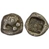 Image 1 : CARIA: Uncertain Mint, AR hemiobol (0.31g), ca. 5th century BC, VF