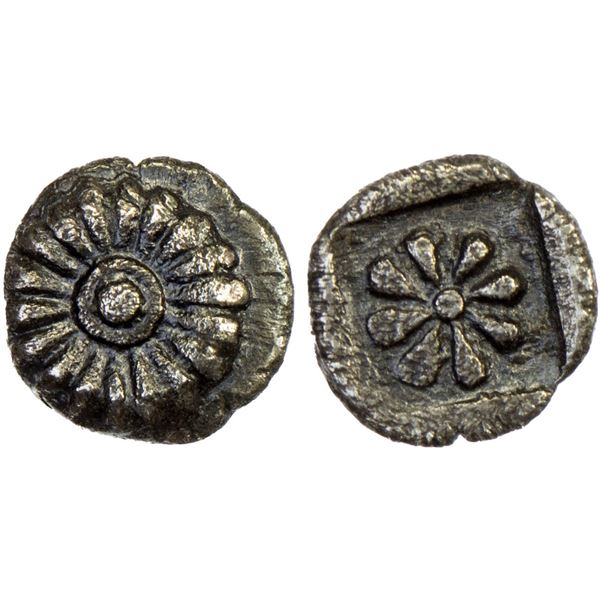 IONIA: Erythrai, AR hemiobol (0.25g), ca. 480-400 BC, VF