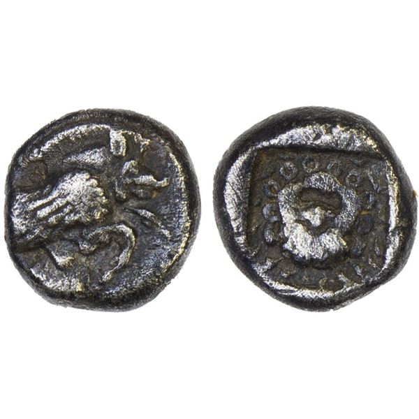 IONIA: Klazomenai, AR hemiobol (0.45g), ca. 5th century BC, F-VF