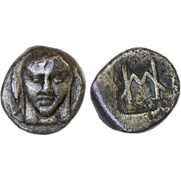 IONIA: Kolophon, AR hemiobol (0.63g), ca. 450-410 BC, VF