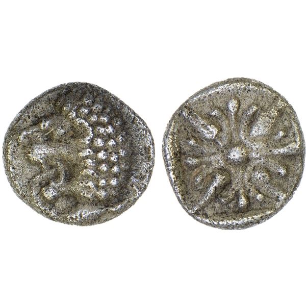 IONIA: Miletos, AR tetartemorion (0.29g), 5th century BC, VF