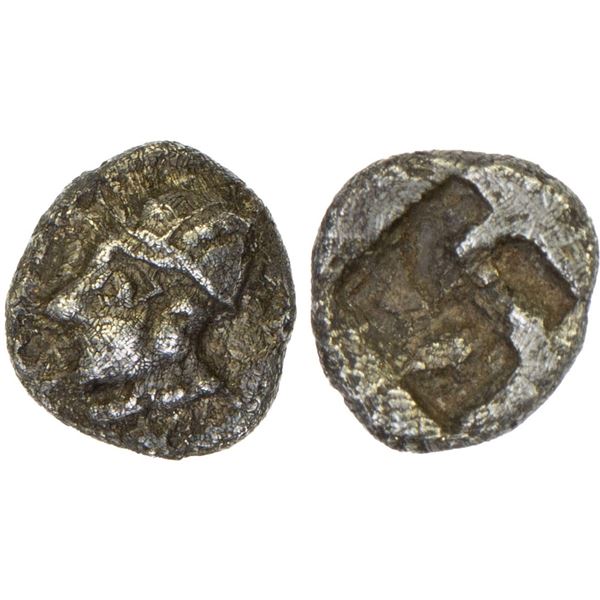 IONIA: Phokaia, AR hemitetartemorion (0.13g), ca. 521-478 BC, VF