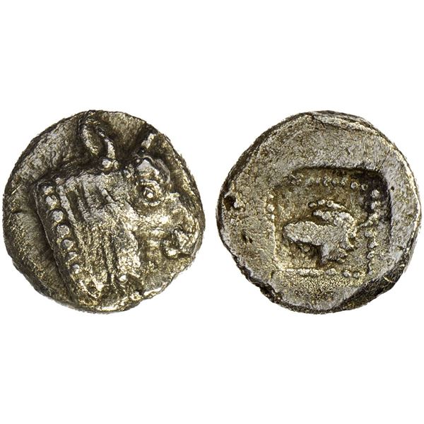THRACE: Dikaia, AR hemiobol (0.42g), ca. 450-400 BC, VF