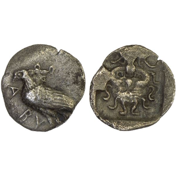 TROAS: Abydos, AR obol (0.57g), ca. 480-450 BC, VF