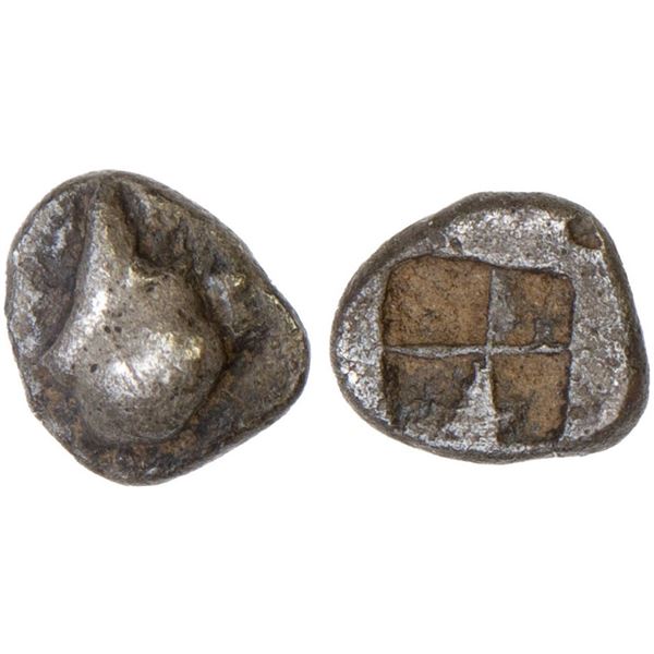 TROAS: Neandria, AR tetartemorion (0.14g), late 6th-5th century BC, VF