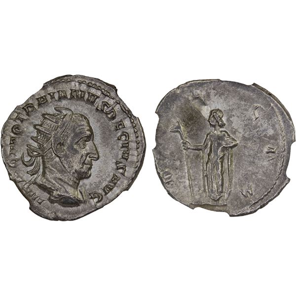 ROMAN EMPIRE: Trajan Decius, 249-251 AD, AR antoninianus (3.19g), Rome, NGC XF