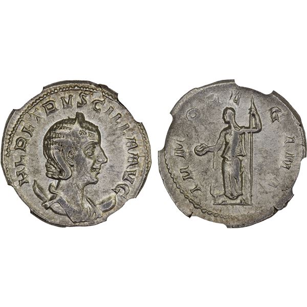 ROMAN EMPIRE: Herennia Etruscilla, augusta, 249-251, AR antoninianus, Rome, NGC XF