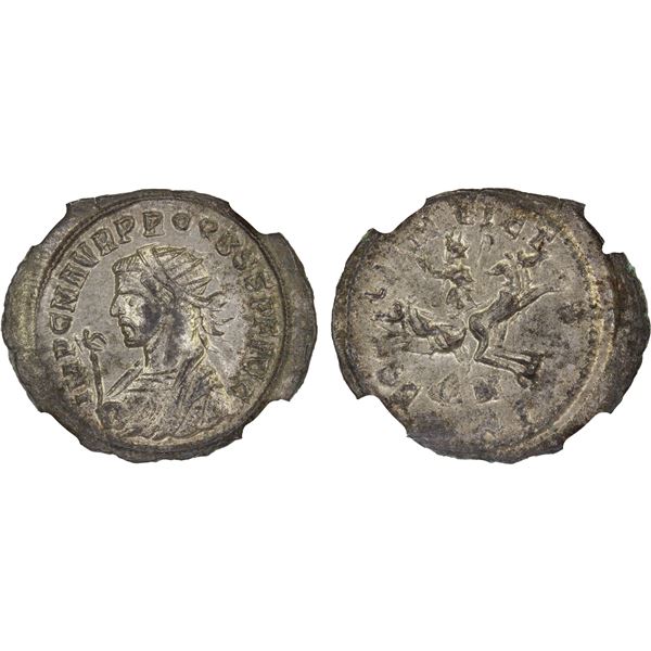 ROMAN EMPIRE: Probus, 276-282 AD, silvered BI antoninianus (3.48g), Cyzicus, NGC AU
