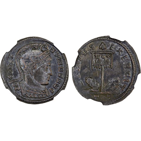 ROMAN EMPIRE: Constantine I 'the Great', 307-337 AD, AE3 (2.68g), Ticinum, 319-320 AD, NGC Choice VF