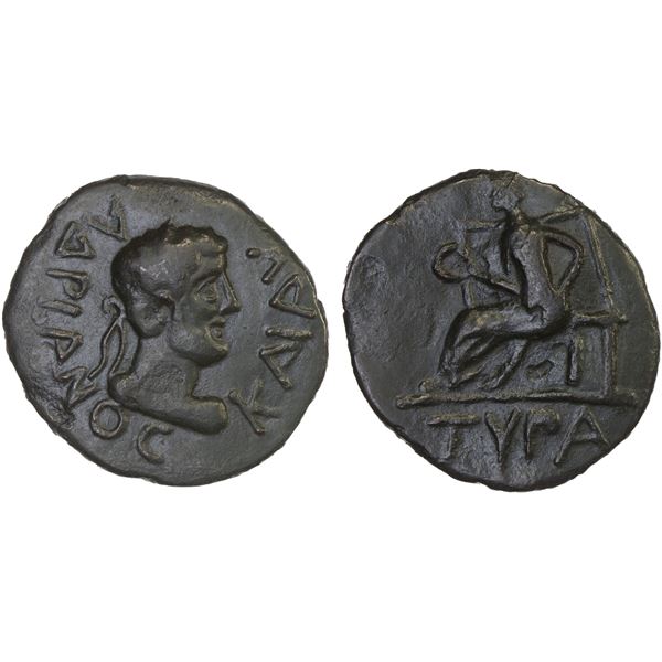 ROMAN PROVINCIAL, SARMATIA: Tyra, Hadrian, 117-138 AD, AE24 (5.41g), F-VF