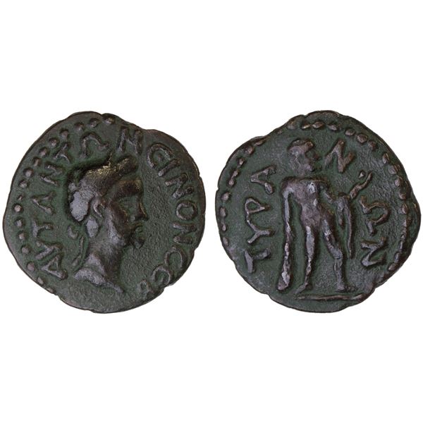 ROMAN PROVINCIAL, SARMATIA: Tyra, Antoninus Pius, 138-161 AD, AE16 (2.09g), Choice VF