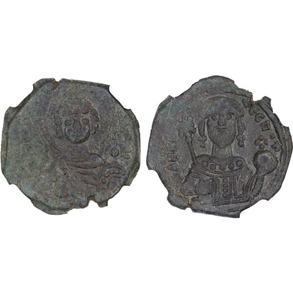 BYZANTINE EMPIRE: Manuel I Comnenus, 1143-1180, AE tetarteron (4.12g), Thessalonica, NGC XF