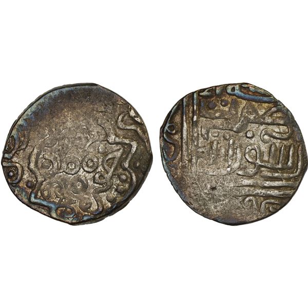 TIMURID: Timur (Tamerlane), 1370-1405, AR 1/3 tanka (2.00g), Huwayza, ND, VF