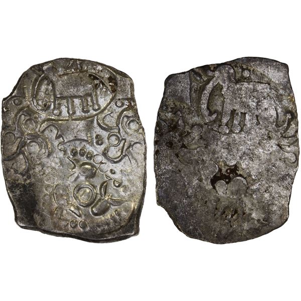 PAINGANGA: Anonymous, ca. 500-400 BC, AR 1/2 karshapana (1.59g), XF