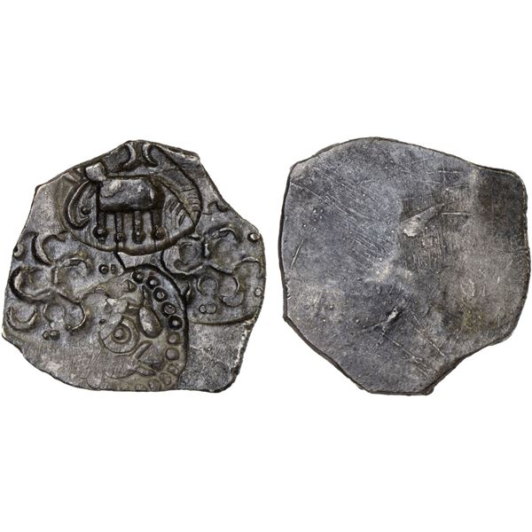 PAINGANGA: Anonymous, ca. 500-400 BC, AR 1/2 karshapana (1.62g), XF