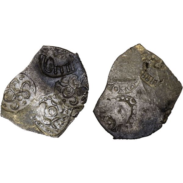 PAINGANGA: Anonymous, ca. 500-400 BC, AR 1/2 karshapana (1.66g), XF