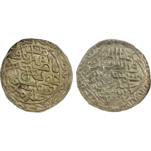 BENGAL: Ghiyath al-Din A'zam Shah, 1389-1410, AR tanka (Firuzabad), DM, NGC UNC details