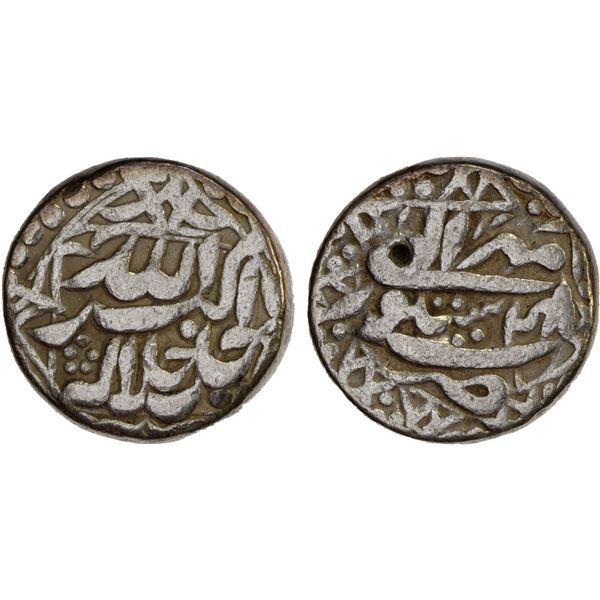 MUGHAL: Akbar I, 1556-1605, AR rupee, Sitapur, year 48 Mihr, Fine