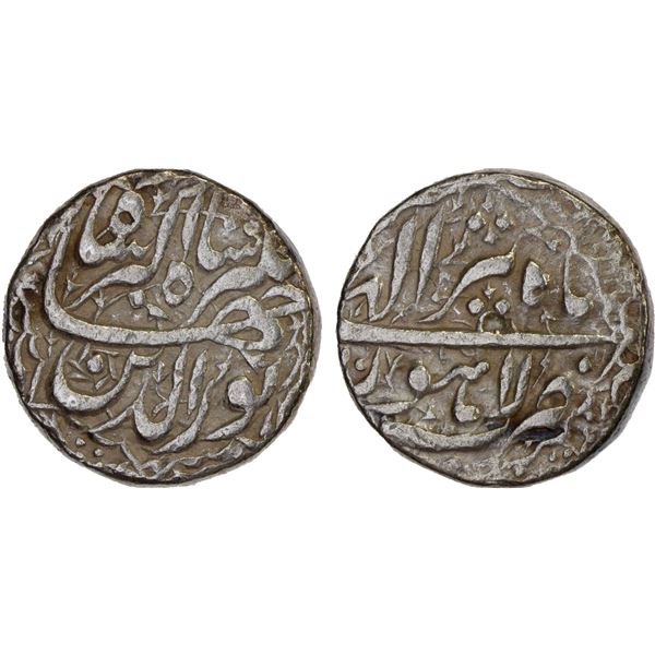 MUGHAL: Jahangir, 1605-1628, AR rupee, Lahore, DM Tir, Fine