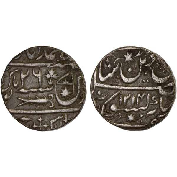 AWADH: Sa'adat Ali Khan II, 1798-1814, AR rupee, Lucknow, AH1214 year 26, VF