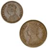 Image 1 : DHAR: Victoria, Empress, 1876-1901, LOT of 2 coins, 1887