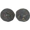 Image 1 : MYSORE: Tipu Sultan, 1782-1799, AE 1/2 paisa (bahram), (5.66g), Farrukhyab-Hisar, AM1218, VF