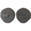 Image 1 : MYSORE: Tipu Sultan, 1782-1799, AE paisa (zohra), (11.23g), Nagar, AM1215, VF