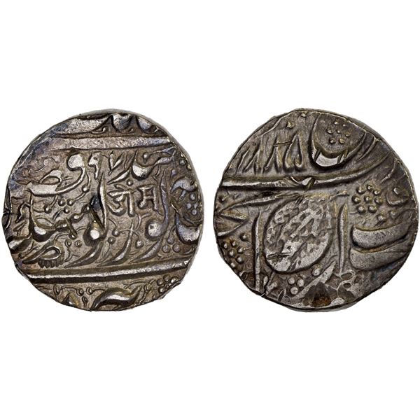 SIKH EMPIRE: AR nanakshahi rupee (11.11g), Amritsar, VS[18]97, bold XF