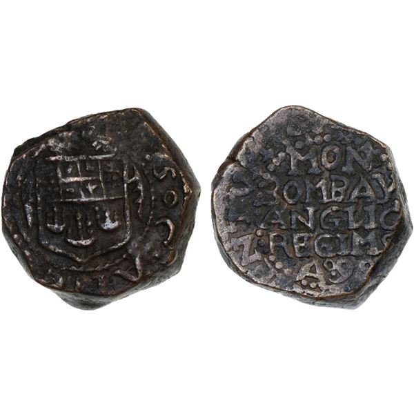 BOMBAY PRESIDENCY: AE copperoon (14.04g), [16]74 year 9, Choice VF