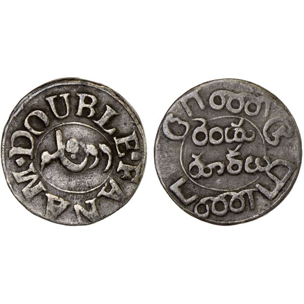 MADRAS PRESIDENCY: AR 2 fanams (1.81g), ND (1807), VF