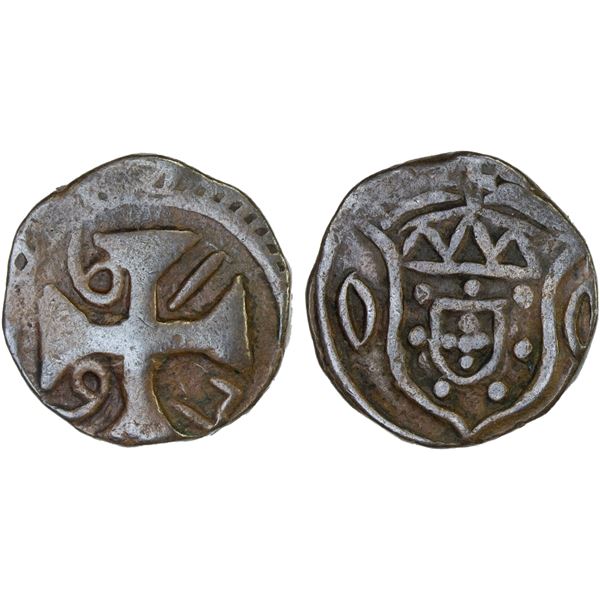 PORTUGUESE INDIA: DIU: João, Prince Regent, 1799-1816, AE atia (9.36g), 1799, Choice VF