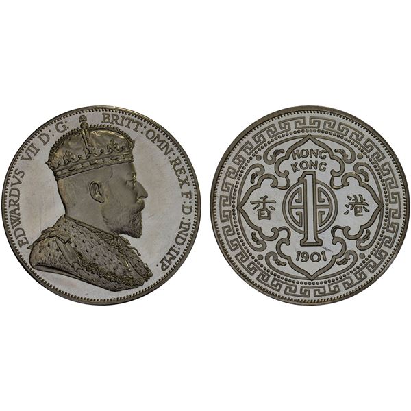 HONG KONG: Fantasy Issues, AR dollar, "1901", Proof