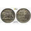 Image 1 : ALBANIA: Zog I, 1928-1939, 1/4 lek, 1927-R, PCGS MS66