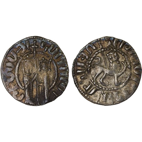 ARMENIA: Hetoum I, 1226-1270, AR tram (2.93g), XF
