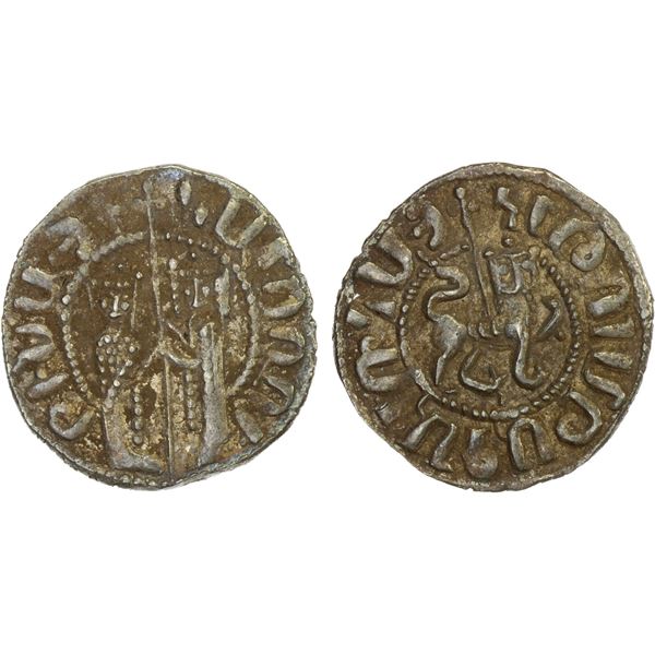 ARMENIA: Hetoum I, 1226-1270, AR tram (3.01g), XF