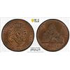 Image 1 : BELGIUM: Leopold I, 1831-1865, AE 2 centimes, 1845, PCGS MS65 BN