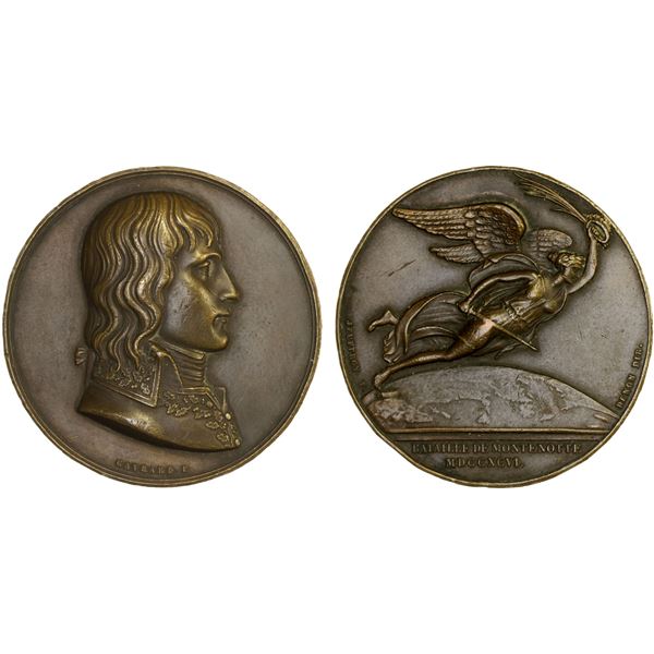 FRANCE: Directory, AE medal (35.64g), Paris, 1796, XF