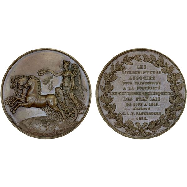 FRANCE: AE medal (65.69g), 1820, AU