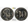 Image 1 : BRANDENBURG: 30 pfennig token, 1889, PCGS MS64