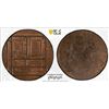 Image 1 : GREAT BRITAIN: AE halfpenny token, ND (1792), PCGS MS64 BN