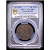 Image 2 : GREAT BRITAIN: AE halfpenny token, ND (1794), PCGS MS62 BN