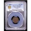 Image 2 : GREAT BRITAIN: Victoria, 1837-1901, AE 1/2 farthing, 1844, PCGS MS63 BN