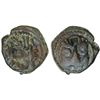 Image 1 : ITALY: MESSINA: Guglielmo II of Sicily, 1166-1189, AE follaro (1.96g), ND, F-VF