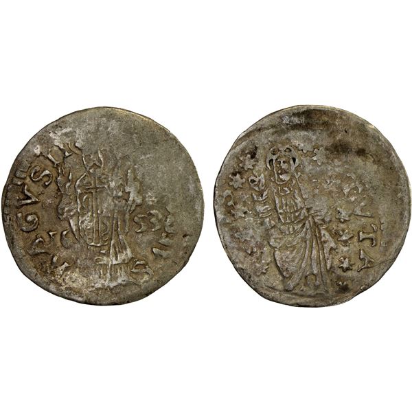 ITALY/CROATIA: RAGUSA: Republic, AR grosetto (dinaric), 1653, VF