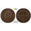Image 1 : ITALY: Vittorio Emanuele II, 1861-1878, AE centesimo, 1867-M, PCGS MS64 BN