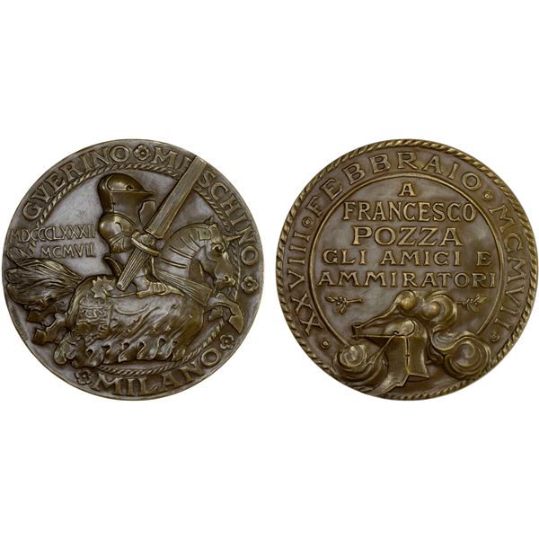 ITALY: AE medal (120.64g), 1907, AU